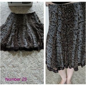 Leopard Print Skirt